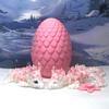 2pcs 3D Printed Articulated Dragons with Egg, Articulated Mother and Child Cherry Blossom Dragon, White and Pink Dragons, Fidget ADHD Toy Gift for Mom MCD016-04-PE view 4