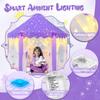 CUBNBUD Purple Princess Tent with Lights and Rug, Playhouse for Girls Age 4-7, Kids Play Tent for Girls Indoor, Castle Playhouse for Toddlers, Princess Toy 55x53 inch view 4