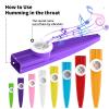 Cheelyvin.H 64 Pcs 8 Colors Plastic Kazoos for Kids Bulk, Children Birthday Party Bulk Gifts Game Prizes Early Childhood Educational Gifts Classrooms Musical Instrument view 3