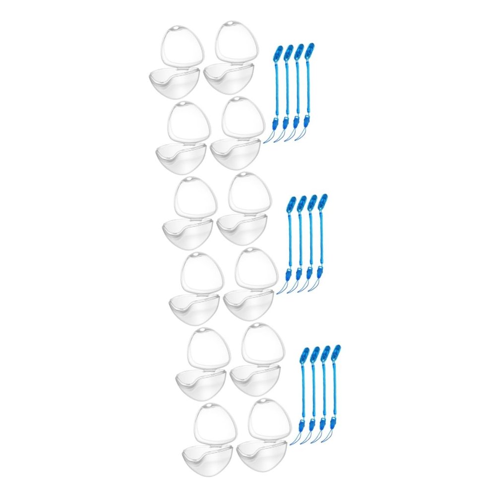 ORFOFE 12pcs Holder Clip Storage Box Box for Newborn Boy Girl Portable Cases Ropes