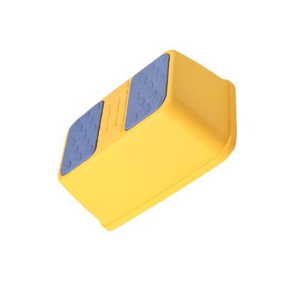 Levemolo Non-Slip Footstool for Boy Girl Stable Bathroom Stool for Toddlers Washing Hands Potty Training and Daily Use Kitchen Bathroom Yellow Single Layer