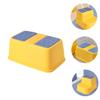 Levemolo Non-Slip Footstool for Boy Girl Stable Bathroom Stool for Toddlers Washing Hands Potty Training and Daily Use Kitchen Bathroom Yellow Single Layer view 3