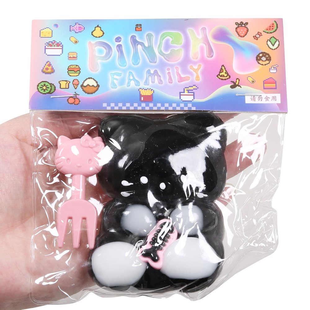 1pcs Squishy Cat Squeeze Toys, Squeeze cat Kawaii Sticky Squishies Stress Relief Squishies for Kids Party Favors, Pinch Family Fidget Toys Squishy Suitable Adults Kids