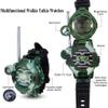 Walkie Talkie for Kids,Walkie Talkies Watch Spy Army Toys Gifts for Children,Two-Way Radio Walky Talky Watches with Flashlight Children Outdoor Game Interphone Toy Game(2 Pack) view 2