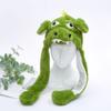 Animal Dinosaur Hat Plush Ear Kids Adults Cute Flap Moving Jumping Hat view 2