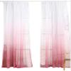 Iuokuby Beautiful Luxury Semi Sheer Curtains Window Treatments Tulle Gauze Modern Simple Ombre Style Rod Pocket for Kids Baby Room Bedroom Balcony(1 Panel, W 52 x L 95 inch, Pink) view 2