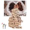 Lust Tower - Super Naughty Game, 48Pcs Couples Tumbling Block Game, Valentine Stacking Wooden Blocks view 1