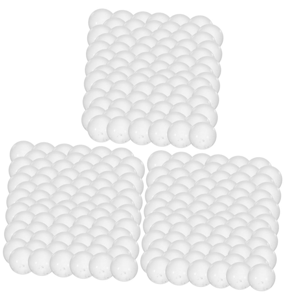 FUNOMOCYA 6000pcs Laboratory Glass Balls Solid Glass Spheres for Chemical Experiments Crafts