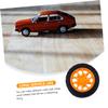 CHILDWEET 8pcs Plastic Toy Car Wheels for Model Vehicles Four-Wheel Drive Replacement Tires for Projects and Crafts view 2