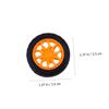 CHILDWEET 8pcs Plastic Toy Car Wheels for Model Vehicles Four-Wheel Drive Replacement Tires for Projects and Crafts view 3