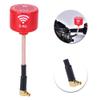 5.8Ghz 3dBi, Directional High Gain RHCP Antenna with Low Feeder Loss, Suitable for FPV Drone, Red, with Angled MMCX, 100MHz Bandwidth for Strong Signal (MMCX Elbow) view 3