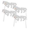 Abaodam 4pcs Horse Shadow Puppets Craft Traditional Chinese Shadow Puppet Figures for Creative Play Cultural Appreciation and Storytelling Activities view 1