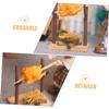 Abaodam 1set Miniature BBQ Grill for Dollhouse Realistic Outdoor Barbecue Accessories for Tiny Cooking Scenes for Garden Decoration and Pretend Play view 3