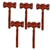 CAXUSD 5pcs Mini Wooden Judge Gavel Law Costume Accessory Smooth Finish for Courtroom Role Play and Cosplay Events view 1