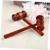 CAXUSD 5pcs Mini Wooden Judge Gavel Law Costume Accessory Smooth Finish for Courtroom Role Play and Cosplay Events view 2