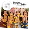 HOLIDYOYO Game Balls 50pcs Small Raffle Drawing Balls Plastic Seamless Numbers Balls for Parties Activities view 4