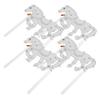 Abaodam 4pcs Horse Shadow Puppets Craft for Creative Traditional Chinese Style Materials for Endless Fun and Imagination view 1
