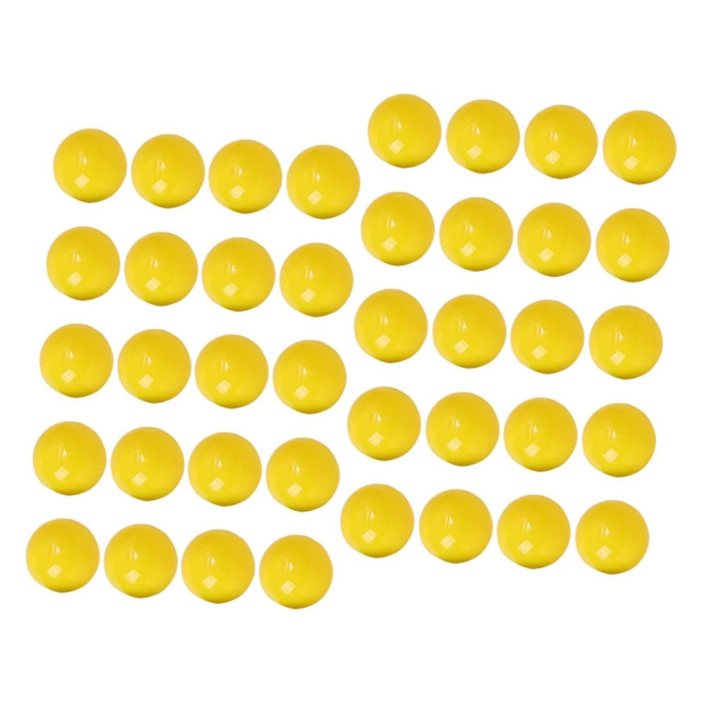 COOLHIYA 50pcs Raffle Lottery Balls Yellow Party Game Activity Balls Bulk Entertainment for Party Festival