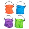 BUTIFULSIC 4pcs Foldable Fishing Bucket Portable PVC Painting Pen Washer Collapsible Outdoor Water Container for Students Art Supplies Camping and Gardening Random Colors view 1