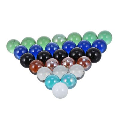LIFKICH 30pcs Colorful Glass Balls for Fish Tank Decor Decorative Orbs for Plant Decoration Crafting and Marble Games Unique Crystal Glass Marbles