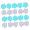 Parliky Hexagon Tack Board Felt Board for Wall Wool Felt Sticker Set Adhesive Wall Stickers Classroom Decor view 1