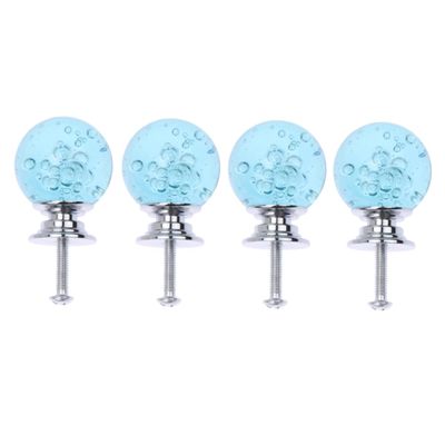 TOYANDONA 4set Bubble Ball Handles for Cabinet Drawer Knobs Balls Modern Style Single Hole Door Pull Knobs Home Office Furniture Fixtures