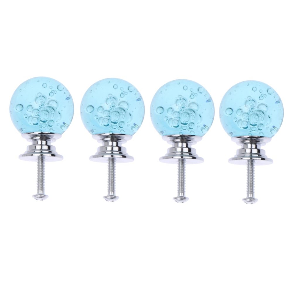 TOYANDONA 4set Bubble Ball Handles for Cabinet Drawer Knobs Balls Modern Style Single Hole Door Pull Knobs Home Office Furniture Fixtures