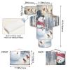 Kigai Christmas Snowmen Diaper Changing Pad for Boys and Girls Waterproof Foldable Portable Changing Pad Travel Baby Changing Pad view 4