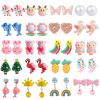 DEVIENG Clip On Earrings Hypoallergenic Clips Earrings Sets Suitable for Ages 4-12 Little Girls, Cute Small Clips On Earrings Jewelry Gifts Set (Clip On Earrings-20 Pairs) view 1