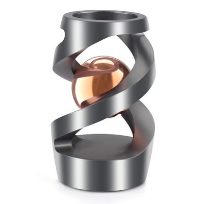 Upgraded Kinetic Desk Toys, Kinetic Spinning Desk Toy for Office for Adults, Quite Fidget Toys for Kids Teens, Desk Fidgets for Adults with ADHD (Grey Rose Gold)
