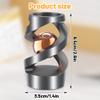 Upgraded Kinetic Desk Toys, Kinetic Spinning Desk Toy for Office for Adults, Quite Fidget Toys for Kids Teens, Desk Fidgets for Adults with ADHD (Grey Rose Gold) view 2