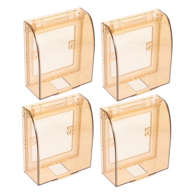 Babyproof Wall Outlet Cover with Waterproof Protection, 4 Pack