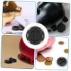 HONMEET 50pcs Unbreakable Piggy Bank Bottom Covers Plastic Money Box Counter Plugs for Safe for view 4