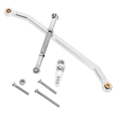 Hohopeti 1set Metal Steering Rod Link Set for Rc Car Easy to Install Remote Control Car Accessory for Enhanced Steering Performance and Compatibility
