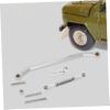 Hohopeti 1set Metal Steering Rod Link Set for Rc Car Easy to Install Remote Control Car Accessory for Enhanced Steering Performance and Compatibility view 3