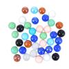 WHAMVOX 50pcs Hydroponic Plant Glass Marbles Beads Shiny Balls Glittered Decorative Balls Glass Toys view 1