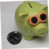 BRIGHTFUFU 30pcs Piggy Bank Plugs Money Saving Box Stoppers Plastic Bottom Stopper for Coin Banks and Deposit Boxes Easy to Clean and Reusable view 4