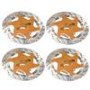 Masyrt Universal Aluminum Alloy 4PCS RC Car Brake Disc with 1/10 Metal Hex Adapter for Remote Control Cars - High Performance Accessory (Gold) view 2
