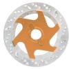 Masyrt Universal Aluminum Alloy 4PCS RC Car Brake Disc with 1/10 Metal Hex Adapter for Remote Control Cars - High Performance Accessory (Gold) view 4