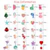 DEVIENG Clip On Earrings, 30 Pairs Hypoallergenic Clips Earrings Sets Suitable for Ages 4-12 Little Girls, Cute Small Clips On Earrings Jewelry Gifts Set view 2