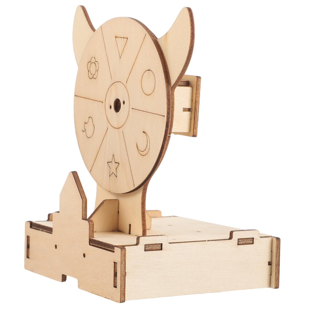 HONMEET 1set Wooden Prize Wheel Game for Parties Events Family Gatherings Engaging Craft for Boys and Girls Smooth Rotations Fun Wheel