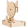 HONMEET 1set Wooden Prize Wheel Game for Parties Events Family Gatherings Engaging Craft for Boys and Girls Smooth Rotations Fun Wheel view 1