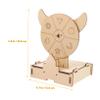 HONMEET 1set Wooden Prize Wheel Game for Parties Events Family Gatherings Engaging Craft for Boys and Girls Smooth Rotations Fun Wheel view 2
