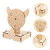 HONMEET 1set Wooden Prize Wheel Game for Parties Events Family Gatherings Engaging Craft for Boys and Girls Smooth Rotations Fun Wheel view 3