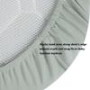 100% Organic Cotton Bassinet Sheets Compatiable with Halo Bassinest Swivel Sleeper, Jersey Knit Fitted Sheets for Baby Boys and Girls, 2 Pack, Olive and Sage view 4