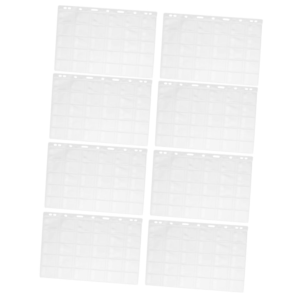 HOODANCOS Hole Bags Commemorative Storage 10 Sheets Pages for Collectors Money Binder