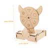 GARVALON 1set Wooden Prize Wheel Accessories for Party Games Fun Rotating Wheel for Boys and Girls and Family Gatherings Engaging Classroom Carnival Activities view 2