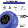 Beach Balloon Wheels, 13" Flat-Free Solid PU Beach Cart Tires Replacement Big Sand Wheels for Beach Buggy, Kayak Trolley, Canoe Cart, Rolling Walker, Garden Cart, Wheelchair & Buggy, 2-Pack view 3