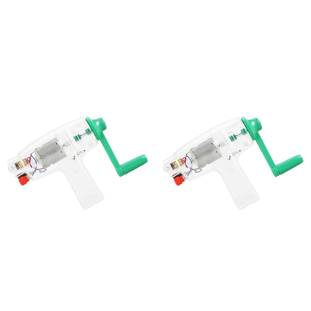 2 Pcs Hand Crank Driven Electricity Generator Mechanical for Home and Emergency