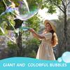 SYNCFUN 6 Packs Giant Bubble Solution (Up to 4.5 Gallons), 6 Pouches Concentrated Solution Refill for Bubble Machine, Wands, Blower, Easter, Outdoors Activity view 3